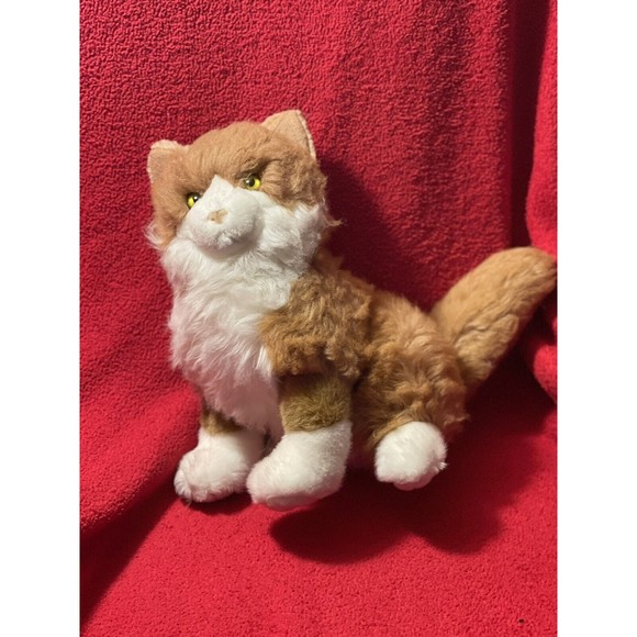 Vintage America Wego Maltese Plush Stuffed Sitting Lifelike Cat 13” - Picture 6 of 9